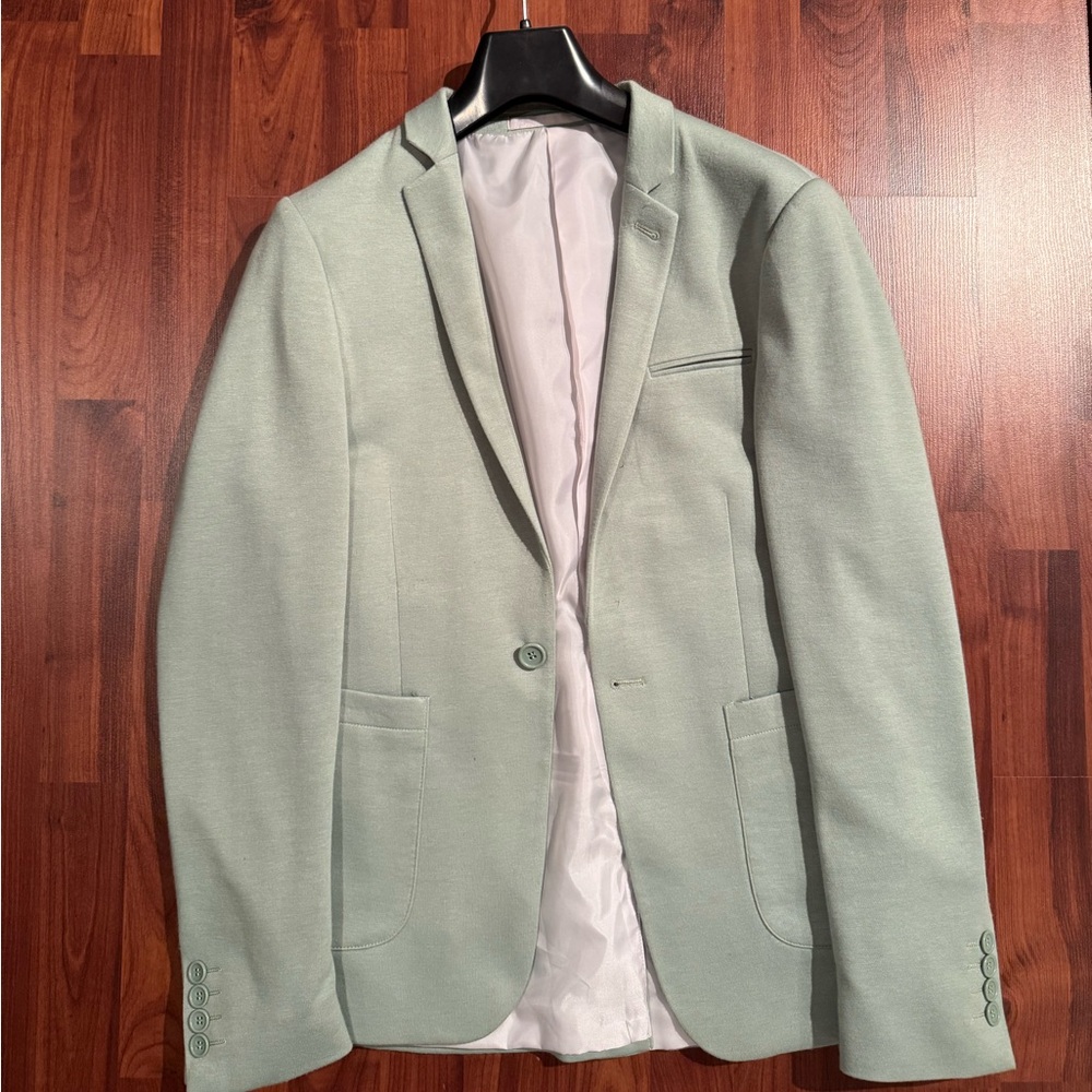 Men's ASOS Light Green Blazer